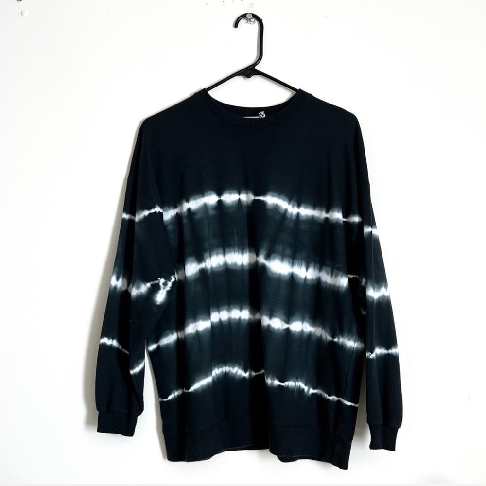 Oversized sweatshirt with tie dye detail
